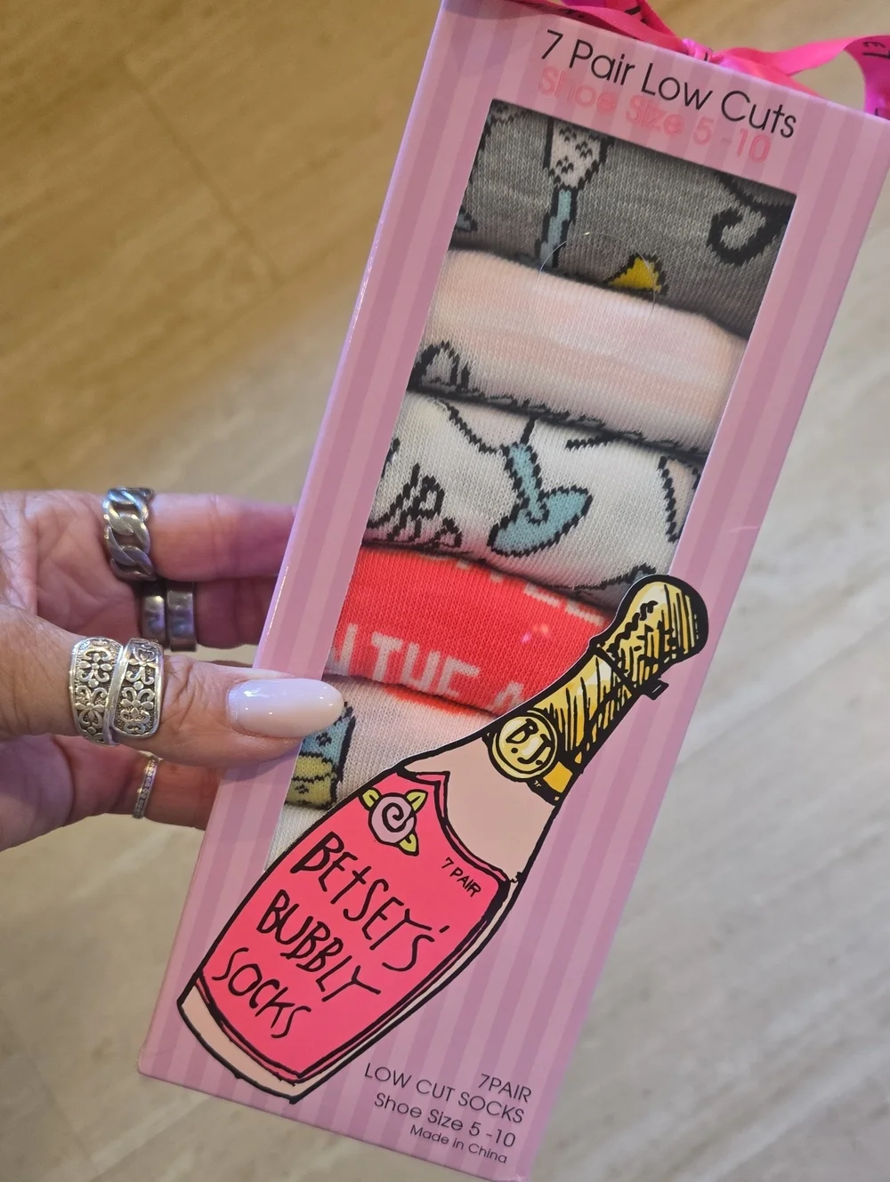New Betsey Johnson 7 Pairs Low Cut 